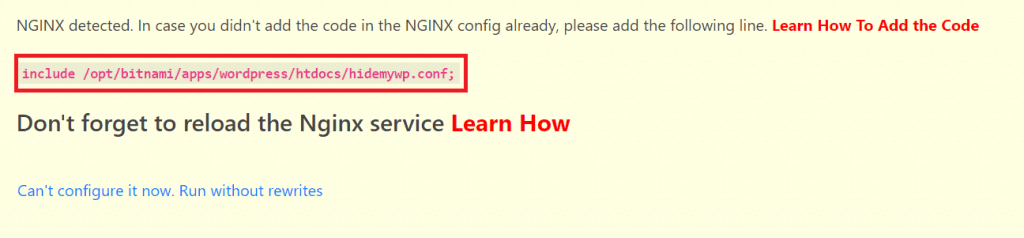 Bitnami Config File Hide My WP