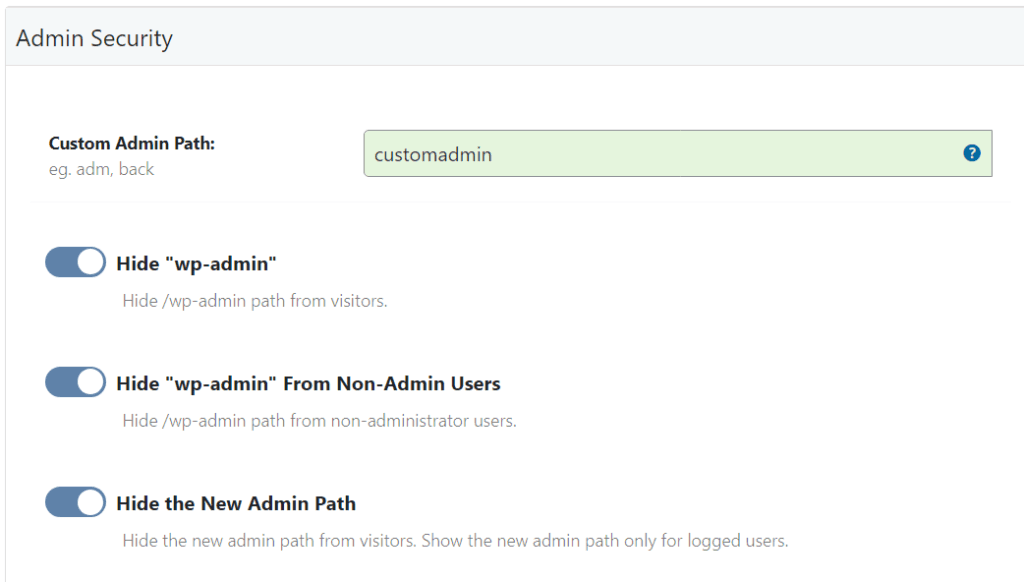 change WP admin