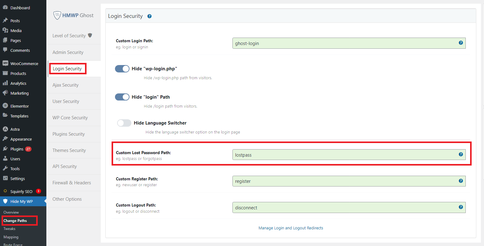 How To Change Lost Password Path With Hide My WP Ghost Plugin