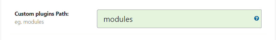 WP Ghost Custom Plugins Path field in Plugins Security showing plugins changed to modules