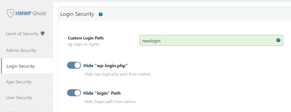 custom login with hmwp